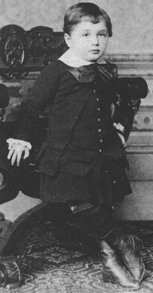 The oldest picture known of Einstein.