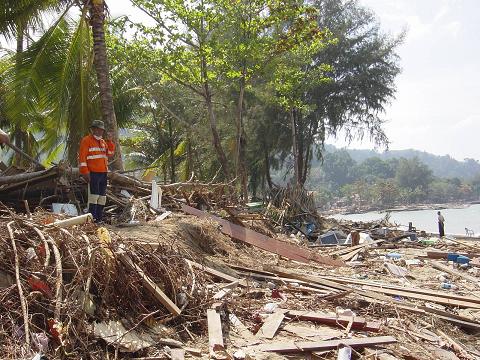 Destruction in India, Dec 26 2004.... It had the power of 23,000 Hiroshima-type Atomic Bombs