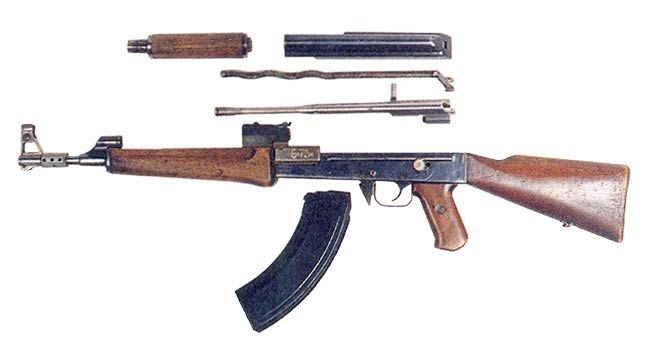 AK-47 diassemlbed