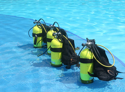 scuba tanks