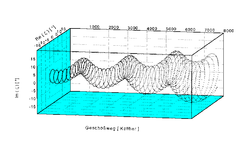 Yawing motion of a Wadcutter bullet