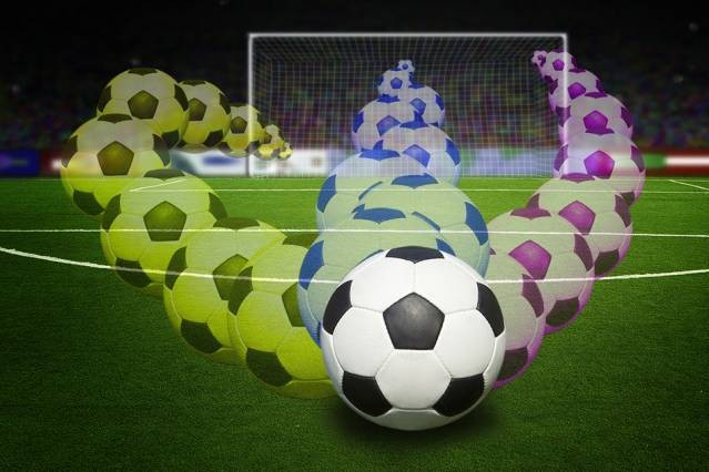 Image
                        of a bending soccer ball
