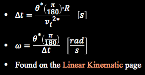 simplified
      rotational kinematics