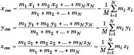 CoM eqn
