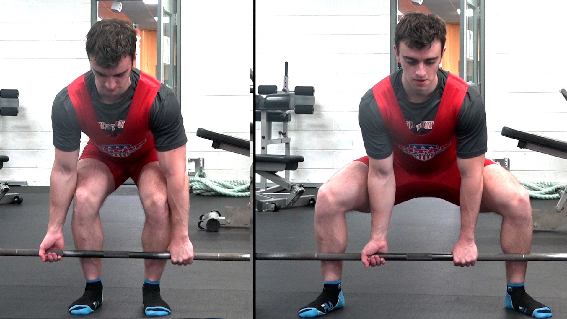 conventional deadlift vs. sumo
                                    deadlift