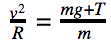 replace ac with v^2/R