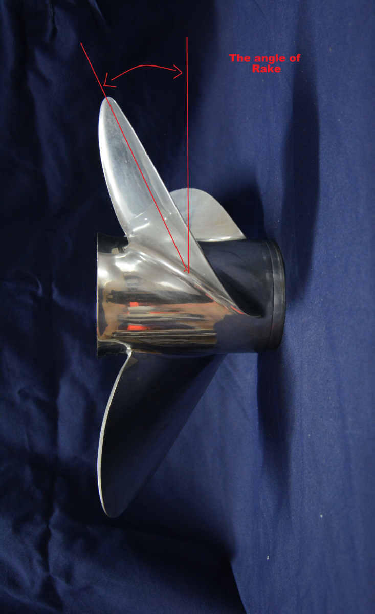 Propeller rake