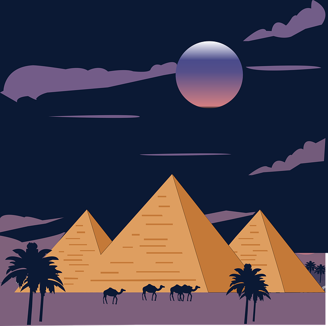 pyramidsatnight