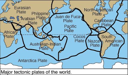 the 12 tectonic plates