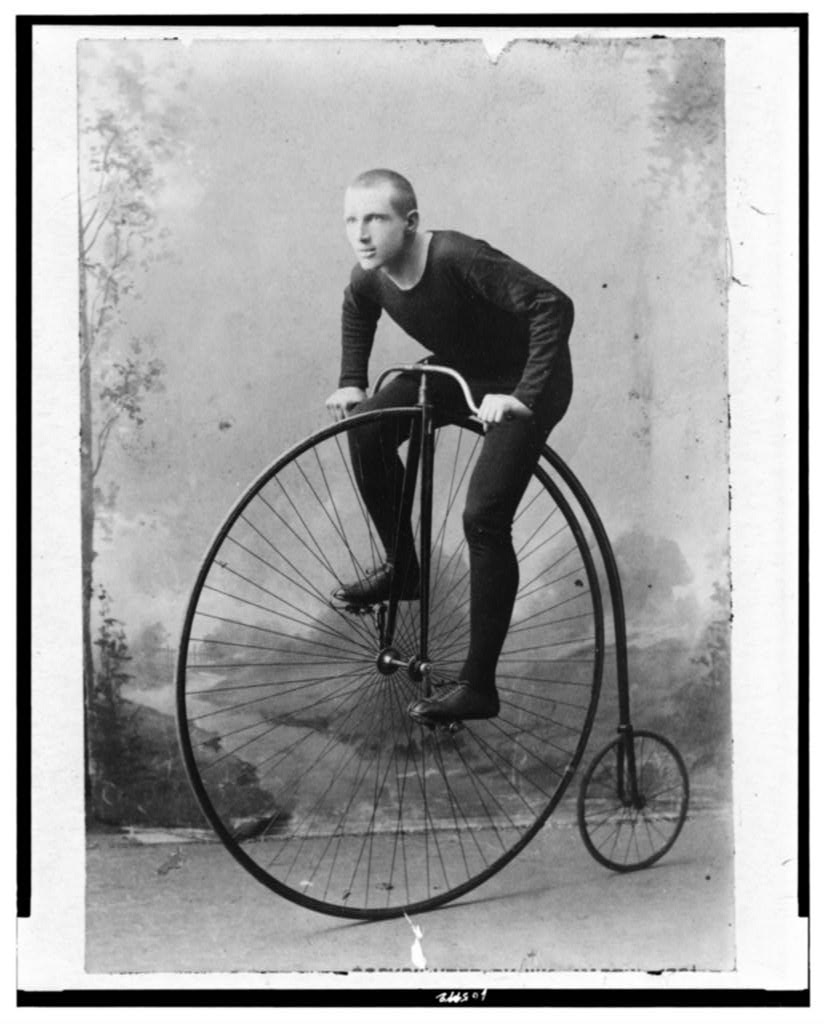 Big wheel bicycle