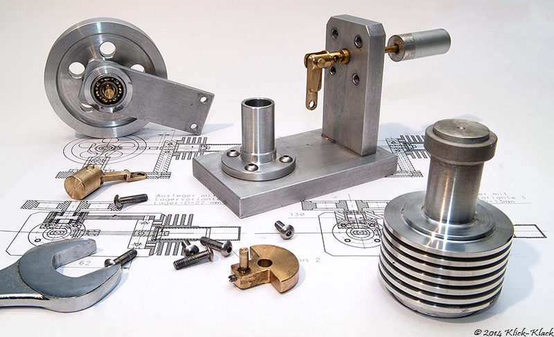 Picture of Stirling
          Engine Components