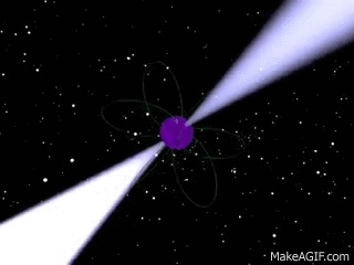 Diagram of a Pulsars Rotation