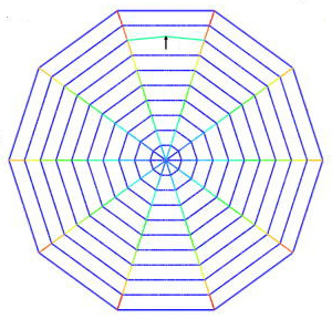 Model of
                      spiderweb