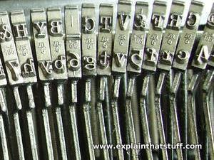 Typewriter hammers