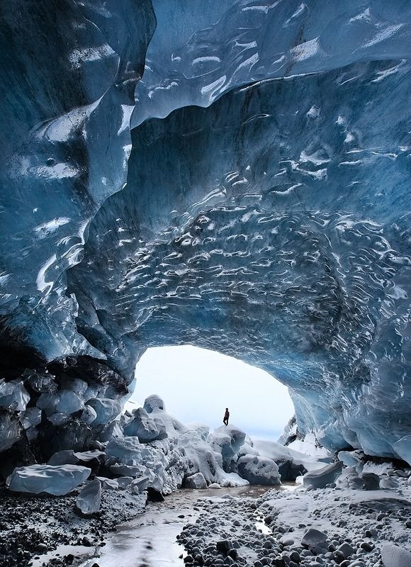 Photo: Basal ice cave is Skaftafell, Iceland by Orvar
        Thorgeirsson